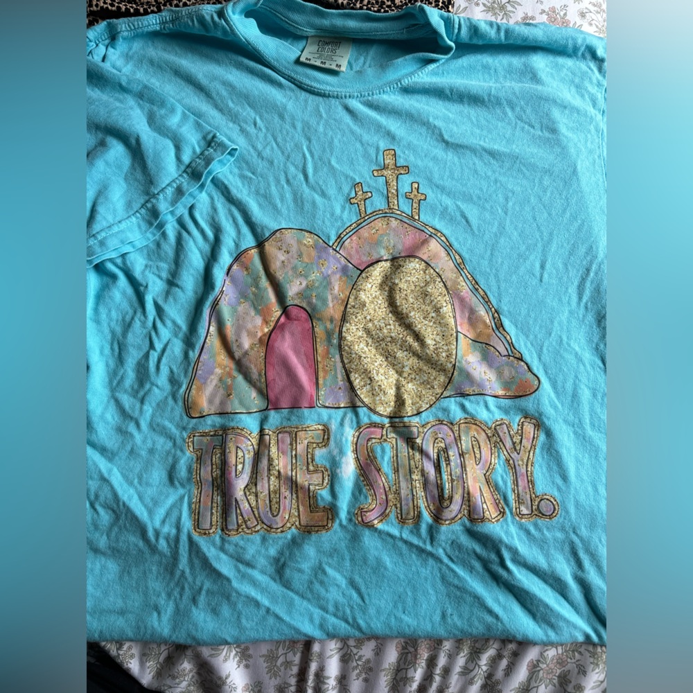 Comfort Colors Turquoise True Story Tee